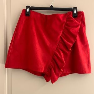 Zara Red Mini Skort